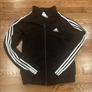 Adidas Black Jacket with White Accents